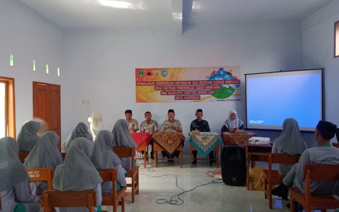 Kegaitan SPAB (Satuan Pendidikan Aman Bencana) di SMA Sabiluth Thoyyib Selasa, 14 Februari 2023